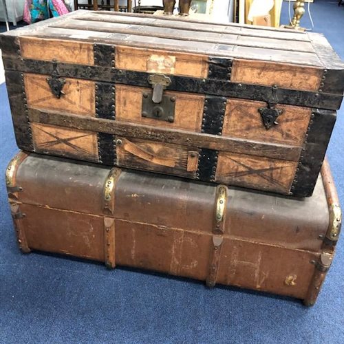 Lot 78 - TWO 20TH CENTURY TRAVEL TRUNKS
