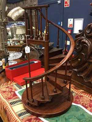 Lot 1859 - A MINIATURE SPIRAL STAIRCASE