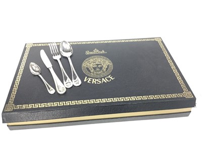 Lot 1775 - A PART SUITE OF ROSENTHAL FOR VERSACE PLATED TABLE CUTLERY