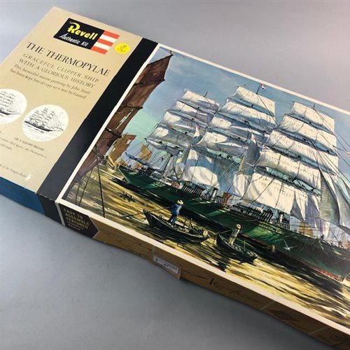 Lot 85 - A FROG AIR-SEA RESCUE SHACKLETON SCALE MODEL CONSTRUCTION KIT AND FIVE OTHER MODEL KITS