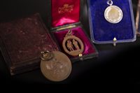 Lot 1933 - FIVE VICTORIAN AND EARLY 20TH CENTURY MEDALS