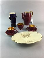 Lot 104 - A CROWN DEVON COFFEE SERVICE AND OTHER CERAMICS