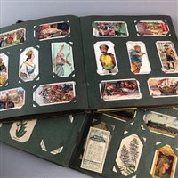 Lot 42 - A COLLECTION OF COINS, TWO ALBUMS OF CIGARETTE CARDS AND TWO CAMERAS