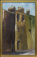 Lot 389 - STREET SCENE, AN OIL