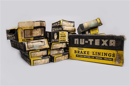 Lot 43 - COLLECTION OF BOXED NU-TEXA BRAKE LININGS