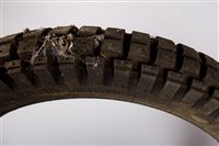 Lot 91 - A COLLECTION OF TYRES, WHEEL RIM AND TRIMS