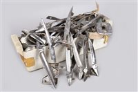 Lot 87 - CAR DOOR HINGES AND ASSORTED CHROME WORK
