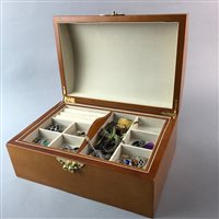 Lot 59 - A LOT OF COSTUME JEWELLERY AND FOUR JEWELLERY BOXES
