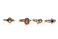 Lot 35 - FOUR GOLD RINGS