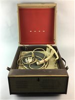 Lot 194 - A PHILIPS RECORD PLAYER AND THREE OTHER RECORD PLAYERS