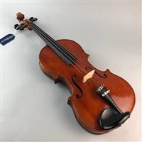 Lot 208 - A 20TH CENTURY VIOLIN IN A FITTED CASE