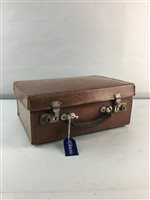 Lot 269 - A LOT OF VINTAGE CAMERAS AND A SMALL LEATHER SUITCASE