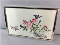 Lot 275 - A FRAMED CHINESE SILK EMBROIDERY