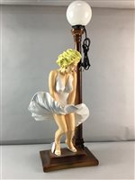 Lot 334 - A LAUREL & HARDY TABLE LAMP AND A MARILYN MONROE TABLE LAMP