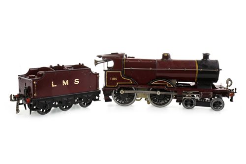 Lot 1801 - A HORNBY O-GAUGE 4-4-0 UNMARKED LMS NO. 1185
