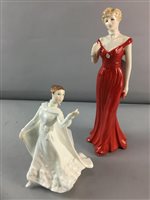 Lot 284 - A ROYAL WORCESTER FIGURE AND A ROYAL DOULTON FIGURE