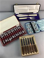 Lot 294 - A LOT OF CASED PLATED CUTLERY