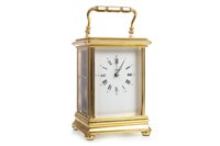 Lot 1443 - A L'EPEE CARRIAGE CLOCK