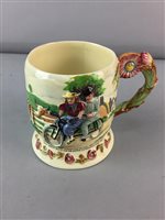 Lot 357 - A CROWN DEVON MUSICAL TANKARD