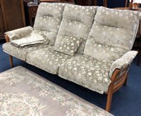Lot 350 - AN ERCOL THREE PIECE SUITE