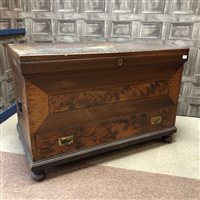 Lot 351 - A VICTORIAN PINE BLANKET CHEST