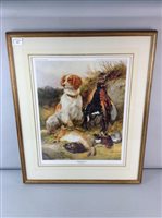 Lot 303 - GUARDING THE DAY'S BAG, A PRINT AFTER JAMES HARDY JNR. RI