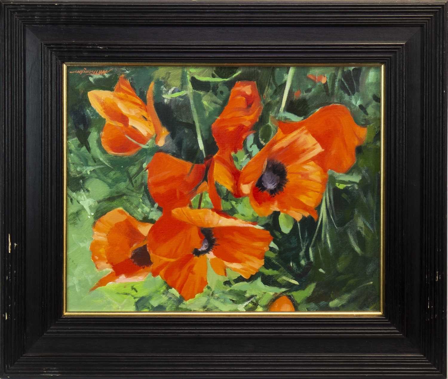 Lot 1782 - POPPIES, A GICLEE PRINT AFTER A.W. THOMPSON