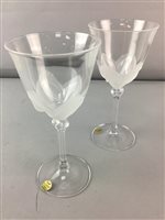 Lot 309 - A BOXED SET OF SIX J. G. DURAND CRYSTAL WINE GLASSES