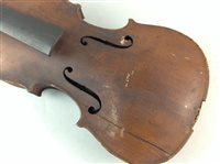 Lot 312 - A LOT OF TWO 3/4 SIZE VIOLINS