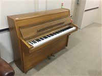 Lot 1446 - A MODERN UPRIGHT OVERSTRUNG PIANO BY KNIGHT