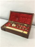 Lot 388 - A CASED SIKES' HYDROMETER