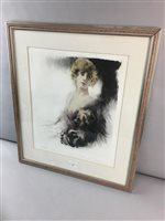 Lot 325 - PORTRAIT OF A LADY, AN ETCHING BY CONTEMPORARY SCHOOL
