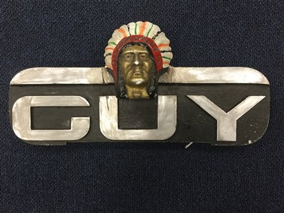 Lot 82 - GUY 'BIG J' FEATHERS IN OUR CAP RADIATOR BADGE