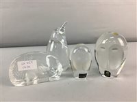 Lot 455 - KOSTA AND OTHER GLASS DESK WEIGHTS