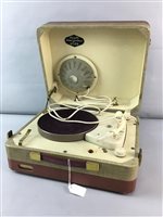 Lot 476 - A PHILIPS DISC-JOCKEY MAJOR AND ANOTHER RECORD PLAYER