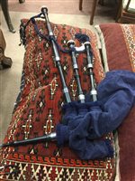 Lot 1456 - A FULL SET OF HIGHLAND BAGPIPES
