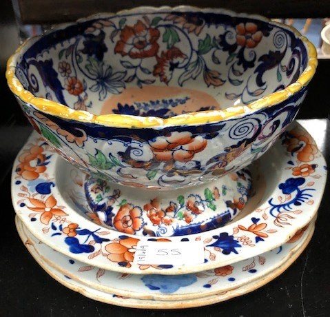 Lot 271 - A MASON’S BOWL, TWO MASON'S PLATES AND ANOTHER BOWL