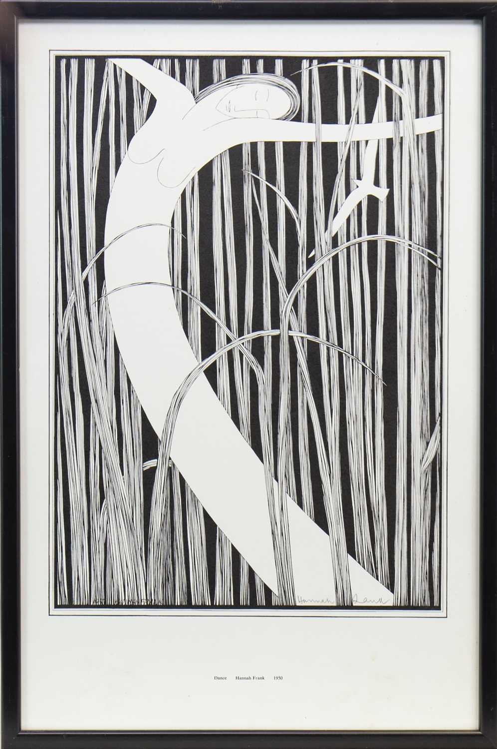 Lot 505 - DANCE, A LITHOGRAPH BY HANNAH FRANK