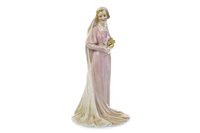 Lot 1286 - A LOT OF TWO ROYAL DOULTON FIGURES OF 'THE BRIDE' AND 'REFLECTIONS'