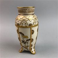 Lot 147 - A ROYAL WORCESTER VASE AND FOUR OTHER VASES