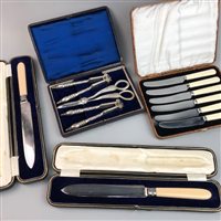 Lot 152 - A LOT OF CASED SILVER PLATED CUTLERY