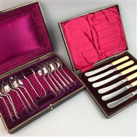 Lot 152 - A LOT OF CASED SILVER PLATED CUTLERY
