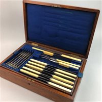 Lot 153 - A CANTEEN OF PLATED CUTLERY