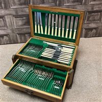 Lot 166 - A CANTEEN OF PLATED CUTLERY
