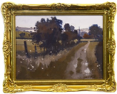 Lot 511 - DOWN THE PATH, AN OIL BY JAMES ORR