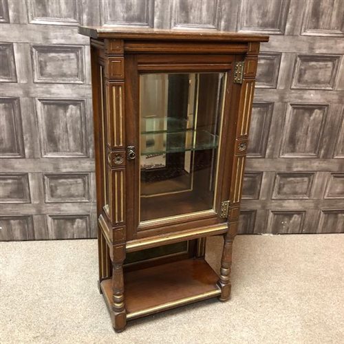 Lot 35 - A GILT AND YEW WOOD MUSIC CABINET