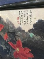 Lot 954 - A CHINESE COLOUR PRINT AFTER CHANG TA-CH'IEN