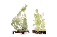Lot 950 - TWO 20TH CENTURY CHINESE JADEITE CARVINGS