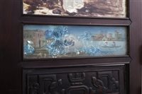 Lot 946 - A CHINESE HARDWOOD TABLE SCREEN