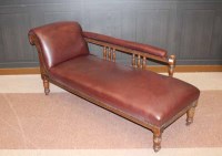 Lot 1026 - VICTORIAN MAHOGANY SCROLL END DAY BED...